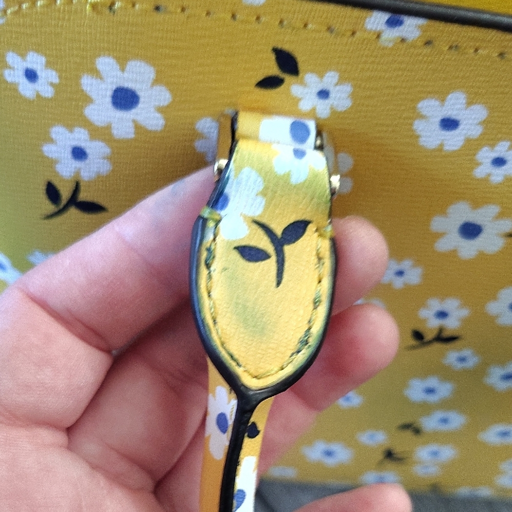 Kate Spade Yellow Floral Satchel - Picture 6 of 13